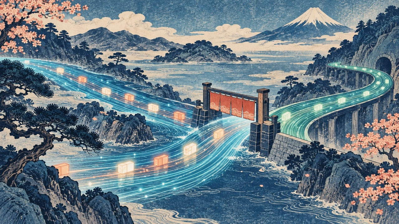 木版画风格的互联网数据流从正在排空的 HTTP/2 连接平稳切换到新路径