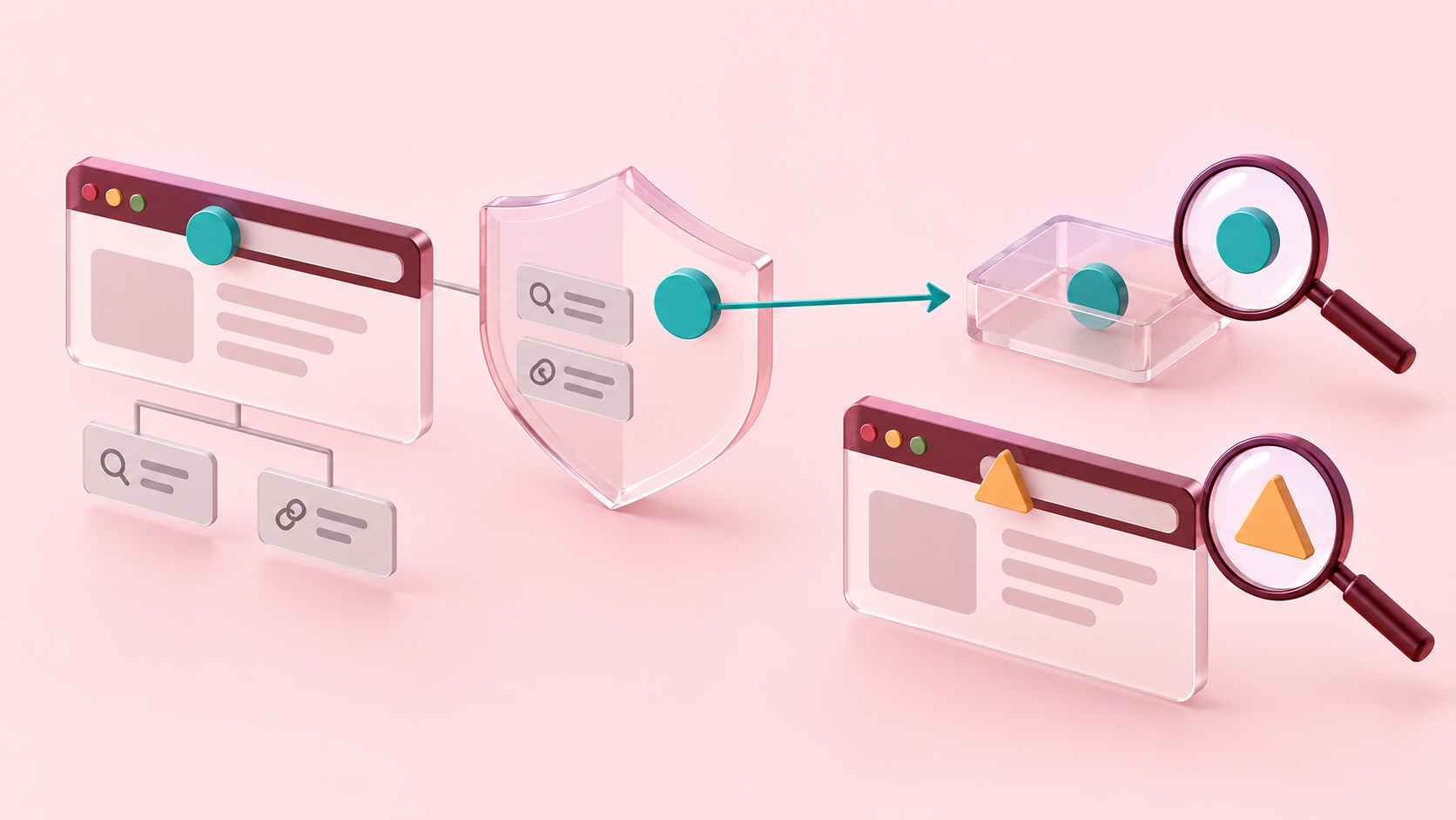 A source page sends a reduced origin-only referrer card while the destination keeps its separate campaign marker