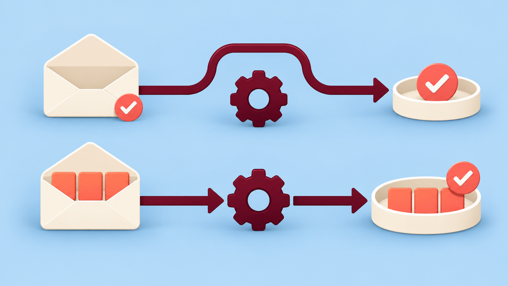 A checked response envelope with no payload follows a no-content branch around a JSON parser, while a filled response takes the parser branch